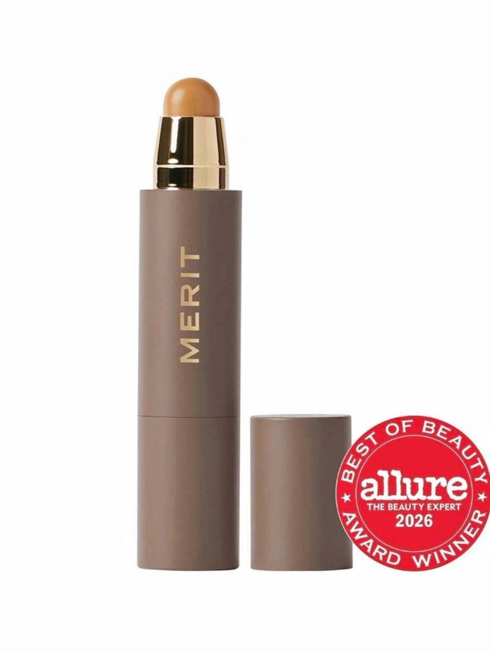 MERIT The Minimalist Perfecting Complexion Stick Foundation in Brown